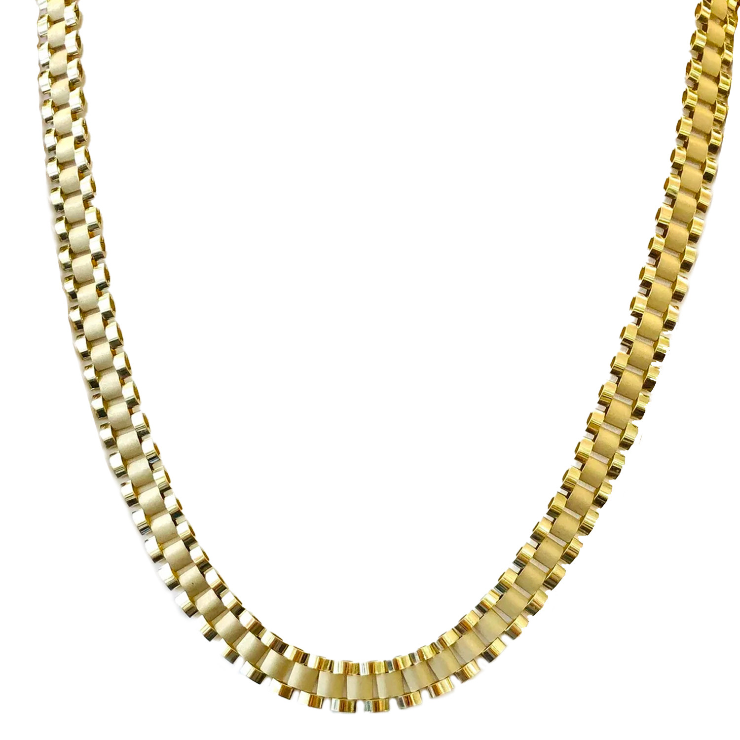 10k Gold President Jubilee Necklace 8.8mm Wide 26 Inches